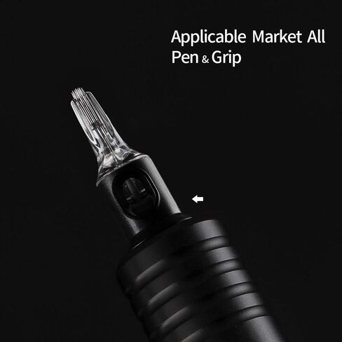 STIGMA #12(9M1) Standard Disposable Tattoo Needle Cartridges with Membrane Safety Cartridges for Tattoo Artists Weaved Magnum Shader 20Pcs Standard Pack EN05-20-1209M1 in Kuwait