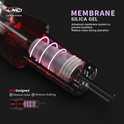 خرطوشة إبر الوشم باستخدام الحاسب الآلي 3RL 20 قطعة #10 إبر Bugpin للاستعمال مرة واحدة بطانة مستديرة مع غشاء EN04-20-1003RL in Kuwait