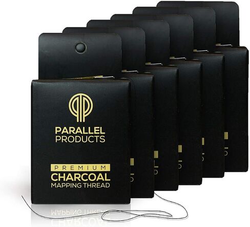 Parallel Products - Premium Eyebrow Mapping String for Microblading - Pre-Inked - 1 mm Charcoal Thread - Essential Brow Microblading Supplies - 15 Meters per Box in Saudi Arabia