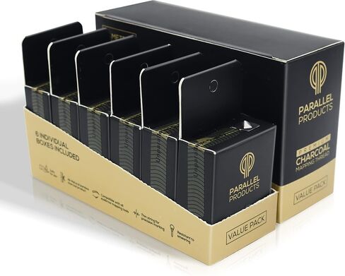 Parallel Products - Premium Eyebrow Mapping String for Microblading - Pre-Inked - 1 mm Charcoal Thread - Essential Brow Microblading Supplies - 15 Meters per Box in Saudi Arabia