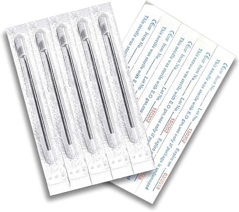 BodyJ4You 10PC Piercing Needles Surgical Steel 12G Ear Nose Tongue Nipple Eyebrow Labret Genital in Saudi Arabia
