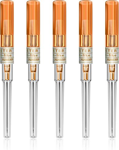 Catheter Needles - Autdor 5Pcs Piercing Needles 14 Gauge IV Catheter Needles Ear Nose Piercing Needles Stainless Steel Hollow Needles for Ear Nose Lip Tongue Belly Navel Nipple Cartilage Piercing Kit in Saudi Arabia