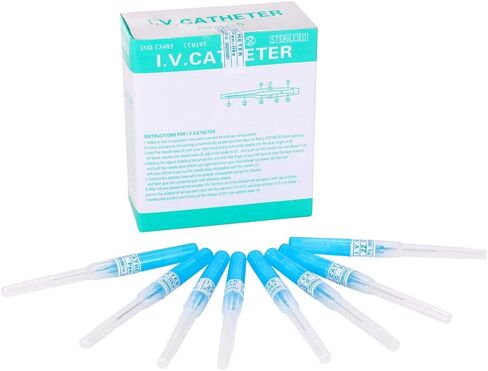 Catheter Piercing Needles,50Pcs Mixed IV Catheter Needles 14G 16G 18G 20G and 22G Ear Nose Piercing Needles Hollow Needles for Lip Tongue Belly Navel Nipple Cartilage Piercing Kit in Kuwait