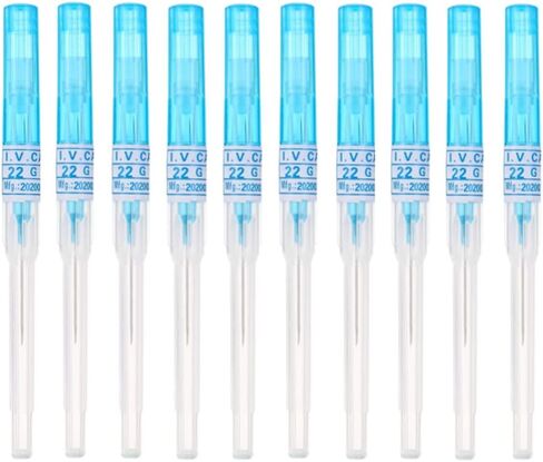 Catheter Piercing Needles 10Pcs 18 Gauge Ear Nose Piercing Needles IV Catheter Needles for Piercing Cleaned Body Tattoo Tools Piercing Kit Piercing Supplies in Kuwait