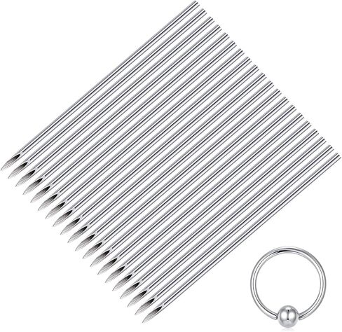Mixed Body Piercing Needles,12G 14G 16G 18G 20G Sterilized Stainless Steel Ear Nose Piercing Needles For All Body Piercing in Saudi Arabia