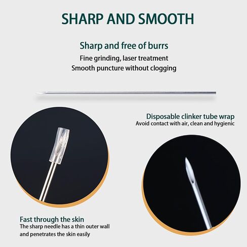 25 قطعة من إبر الثقب المختلطة، 12 جرام 14 جرام 16 جرام 18 جرام 20 جرام 5 قطع من كل إبرة ثقب الجسم المعقمة المصنوعة من الفولاذ المقاوم للصدأ للاستعمال مرة واحدة للأنف والشفاه والحاجز والأذن وثقب الحاجب in Kuwait