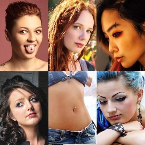 25 قطعة من إبر الثقب المختلطة، 12 جرام 14 جرام 16 جرام 18 جرام 20 جرام 5 قطع من كل إبرة ثقب الجسم المعقمة المصنوعة من الفولاذ المقاوم للصدأ للاستعمال مرة واحدة للأنف والشفاه والحاجز والأذن وثقب الحاجب in Kuwait