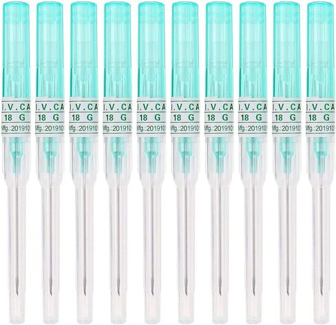 Piercing Needles,10pcs Mix Gauge Needle Steel Catheter Piercing Needles,Nose Piercing Needle for Tattoo Supply,Piercing Tools(MIX 10PCS) in Saudi Arabia