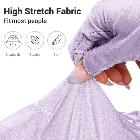 AIRSEE Anti UV Gloves for Nail Lamp, Professional UPF50+ UV Protection Gloves for Manicures Nail Art, Fingerless Gloves in Saudi Arabia