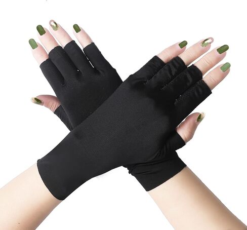 قفازات Jawpaw للأشعة فوق البنفسجية للأظافر، وقفازات للأشعة فوق البنفسجية لمصباح الأظافر الهلامي بعامل حماية من الأشعة فوق البنفسجية 50+ وقفازات حماية من الأشعة فوق البنفسجية لتقليم الأظافر وقفازات بدون أصابع لحماية الأيدي من الأشعة فوق البنفسجية للأظافر in Kuwait