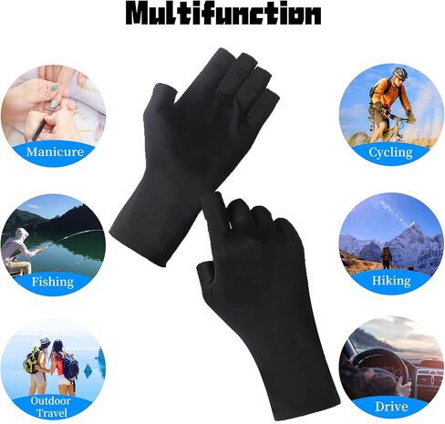 قفازات Jawpaw للأشعة فوق البنفسجية للأظافر، وقفازات للأشعة فوق البنفسجية لمصباح الأظافر الهلامي بعامل حماية من الأشعة فوق البنفسجية 50+ وقفازات حماية من الأشعة فوق البنفسجية لتقليم الأظافر وقفازات بدون أصابع لحماية الأيدي من الأشعة فوق البنفسجية للأظافر in Kuwait