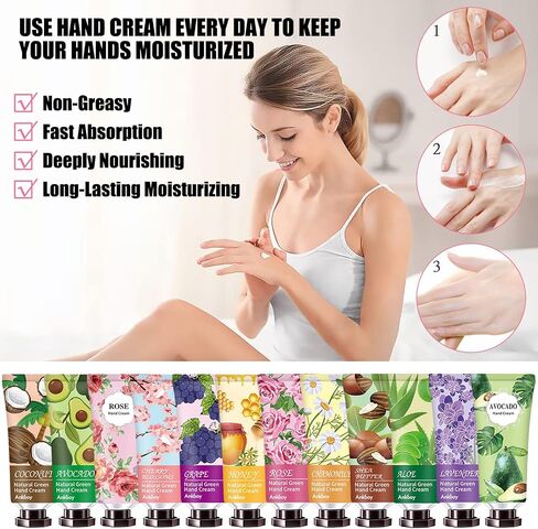 38 Pack Hand Cream Gifts Set For Women and Men,Hand Cream with Shea Butter for Dry Cracked Hands,Moisturizing Hand Lotion Gift Set,Mini Hand Lotion Travel Size in Bulk,Plant Fragrance Natural Scented Hand Care Lotion for Women Mom Girls Her Wife Grandma in Saudi Arabia