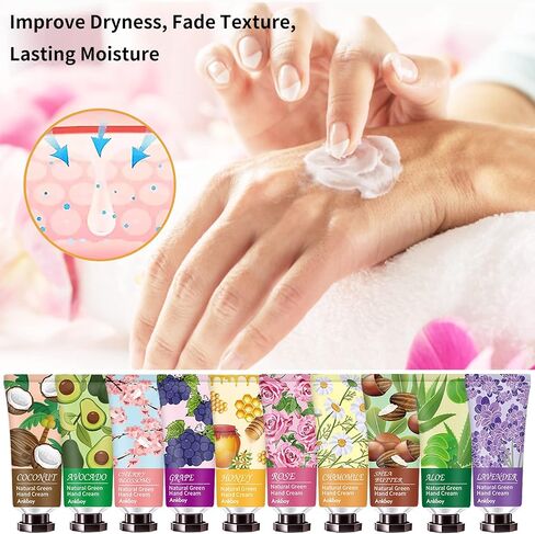 38 Pack Hand Cream Gifts Set For Women and Men,Hand Cream with Shea Butter for Dry Cracked Hands,Moisturizing Hand Lotion Gift Set,Mini Hand Lotion Travel Size in Bulk,Plant Fragrance Natural Scented Hand Care Lotion for Women Mom Girls Her Wife Grandma in Saudi Arabia