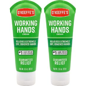 O'Keeffe's Working Hands Hand Cream, Relieves and Repairs Extremely Dry Hands, 3 oz Tube, (Pack of 2) in Kuwait