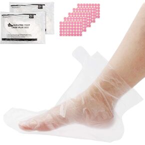Segbeauty Paraffin Wax Bags for Hands and Feet, 200 Counts Plastic Paraffin Wax Liners, thera-py Bath Wax Refill Socks and Gloves Paraffin Bath Mitts Covers for Wax treat-ment Paraffin Wax Machine in Saudi Arabia