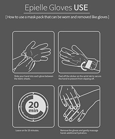Epielle Moisturizing Hand Masks (Gloves 6pk) for Dry Hands Spa Masks | Sunflower Seed Oil + Avocado Oil + Vitamin E, Beauty Gifts, Skincare Gifts. STOCKING STUFFERS!! in Kuwait