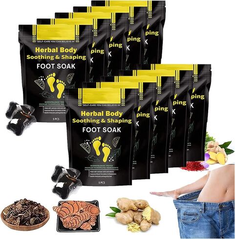 50Pcs Herbal Detox Cleansing Foot Soak Beads, Herbal Detox and Shaping Foot soak Beads Body Detox Foot Soak Natural Herbal Foot Massage Beads, Relaxing and Soothing Experience for Men and Women in Saudi Arabia