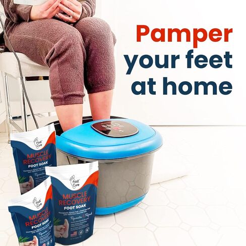 نقع القدم بزيت شجرة الشاي مع ملح إبسوم - لإصلاح أظافر القدم، والقدم الرياضية، وتنعيم مسامير القدم، وتلطيف القدم المتقرحة والمتعبة، وتغير لون الأظافر، ورائحة رائحة القدم، والعناية بالقدمين في السبا - صنع في الولايات المتحدة الأمريكية، 16 أونصة in Kuwait