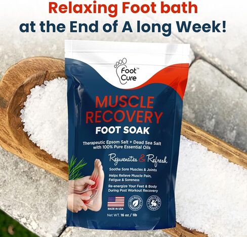 نقع القدم بزيت شجرة الشاي مع ملح إبسوم - لإصلاح أظافر القدم، والقدم الرياضية، وتنعيم مسامير القدم، وتلطيف القدم المتقرحة والمتعبة، وتغير لون الأظافر، ورائحة رائحة القدم، والعناية بالقدمين في السبا - صنع في الولايات المتحدة الأمريكية، 16 أونصة in Kuwait