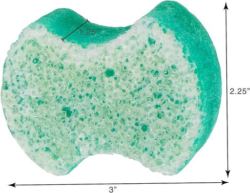 Spongeables Pedi-Scrub Foot Buffer, The Soap is in The Sponge, Contains Peppermint and Tea Tree Oil, Foot Exfoliating Sponge, 20+ Washes, Mint Scent, 2oz Sponge, 1 Count, Green (S157a6-aMZ) in Saudi Arabia