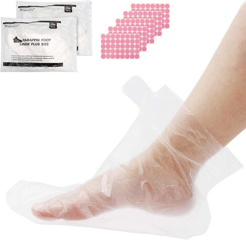 Segbeauty Paraffin Wax Bags for Hands and Feet, 200 Counts Plastic Paraffin Wax Liners, thera-py Bath Wax Refill Socks and Gloves Paraffin Bath Mitts Covers for Wax treat-ment Paraffin Wax Machine in Saudi Arabia