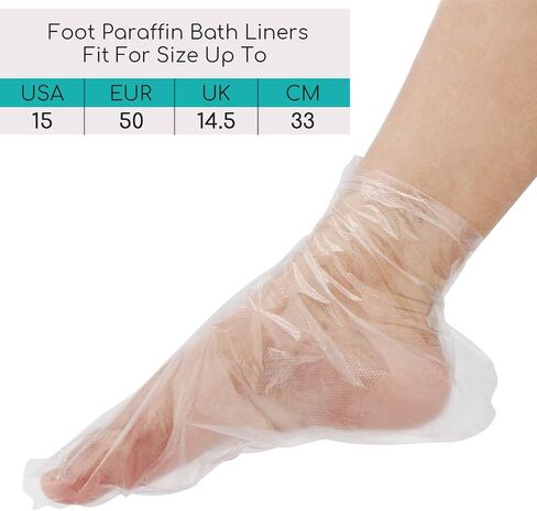 Segbeauty Paraffin Wax Bags for Hands and Feet, 200 Counts Plastic Paraffin Wax Liners, thera-py Bath Wax Refill Socks and Gloves Paraffin Bath Mitts Covers for Wax treat-ment Paraffin Wax Machine in Saudi Arabia