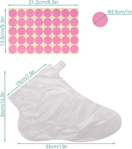 Segbeauty Paraffin Wax Bags for Hands and Feet, 200 Counts Plastic Paraffin Wax Liners, thera-py Bath Wax Refill Socks and Gloves Paraffin Bath Mitts Covers for Wax treat-ment Paraffin Wax Machine in Saudi Arabia
