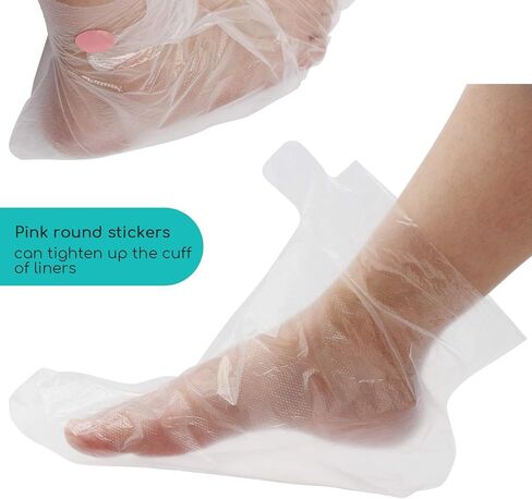 Segbeauty Paraffin Wax Bags for Hands and Feet, 200 Counts Plastic Paraffin Wax Liners, thera-py Bath Wax Refill Socks and Gloves Paraffin Bath Mitts Covers for Wax treat-ment Paraffin Wax Machine in Saudi Arabia