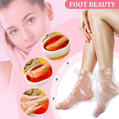 Noverlife Paraffin Wax Heated Booties, Electric Heated Nail Art Pedicure Foot Cover, Infrared Wax Therapy Treatment SPA Warmer Kit for Foot Care in Saudi Arabia