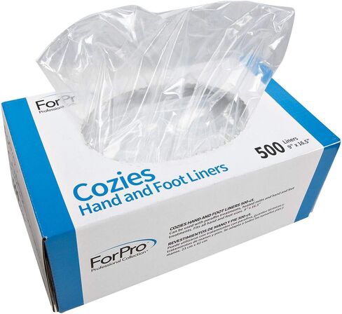 ForPro Professional Collection Cozies Hand and Foot Liners, Paraffin, Heated Mitts, Hand/Foot Treatments, 9" W x 16.5" L, 100-Count in Kuwait