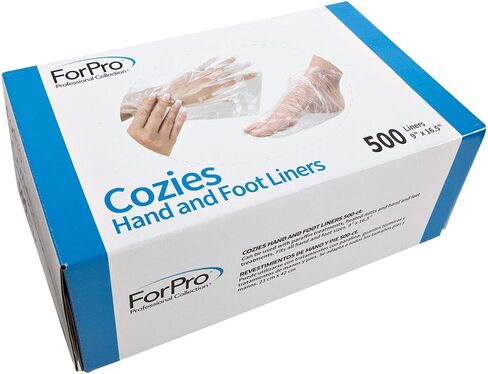 ForPro Professional Collection Cozies Hand and Foot Liners, Paraffin, Heated Mitts, Hand/Foot Treatments, 9" W x 16.5" L, 100-Count in Kuwait