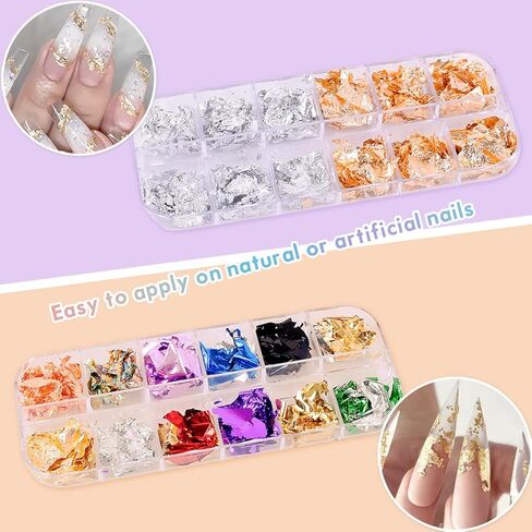 Nail Art Decoration Kit Includes Nail Rhinestones Nail Sequins Nail Crystals for Nail Art Supplies Accessories DIY Acrylic Nail Art in Saudi Arabia