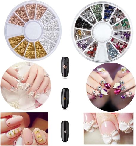 Nail Art Stamping Plate Kit Flower Geometric Image Stamping Template Stamper Scraper Rhinestones Decorations Mandala Dotting Pen Nails Striping Tape Manicure DIY in Kuwait