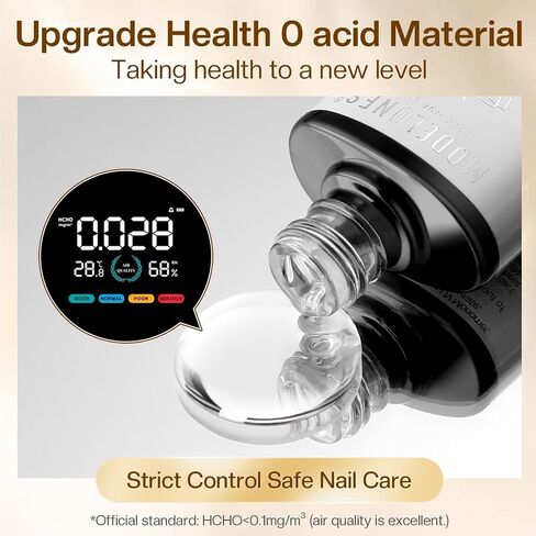 modelones Gel Top and Base Coat, 2Pcs 15ml No Wipe Gel Nail Polish Base and Top Coat, Soak Off LED Nail Lamp Acid Free Gloss Clear Base Top Coat Gel Nail Starter Supplies Kit Long Lasting for 28 Days in Kuwait