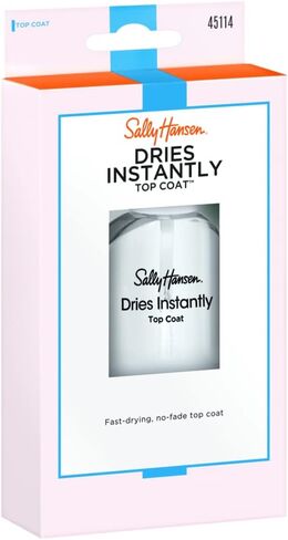 Sally Hansen Dries Instantly Top Coat Nail Polish for Women, No Fade, 0.45 Fl Oz, Fast Drying Nail Color Protection, Resists Smudging, Chipping, and Fading in Saudi Arabia