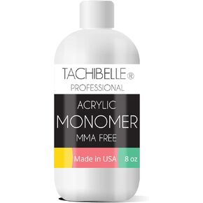 Tachibelle Professional Acrylic Liquid Monomer MMA FREE for Doing Acrylic Nails, MMA free, Ultra Shine and Strong Nail Made in USA (4 Ounce)