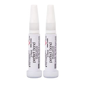 Nailene Perfect Bond Glue 0.07 Oz Tubes - 2 Pack - Durable, Easy to Apply False Nail Glue – Repairs Natural Nails – Quick-Drying Nail Adhesive Lasts Up to 7 Days – Nail Care Essential, Clear in Saudi Arabia