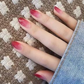 Foccna White Press on Nails Acrylic Almond Fake Nails Full Cover LOVE Design False Nails for Daily Wear Artificail Medium Length Simple Nails Tips for Women&Girls, 24PCS