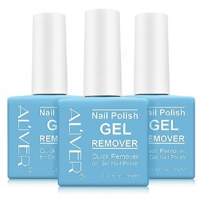 (3 عبوات) مزيل طلاء الأظافر الجل، إزالة طلاء الأظافر الجل بشكل احترافي في غضون 3-6 دقائق - سريع وسهل - لا حاجة للرقائق أو النقع أو التغليف in Kuwait