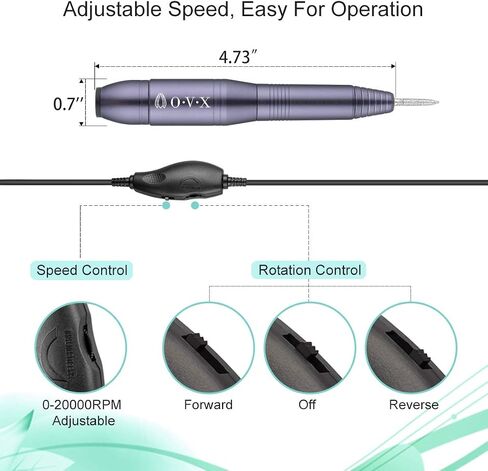 Nail Drill Kit Electric Nail File Portable Nail Drill Machine Professional Manicure Pedicure Set Polishing Shape Tools for Acrylic Gel Nails with Nail Drill Bits,Sanding Bands and Brush(Black) in Saudi Arabia