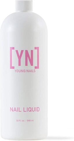 Young Nails Nail Liquid. Professional Grade High Quality Monomer. Use with Nail Powder for Acrylic Nails At Home. Low Odor, Mess + MMA Free, Non-Yellowing Nail Liquid in Saudi Arabia