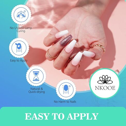 NKOOE 36 Colors Acrylic Nail Powder Set (10g/0.35oz Jars), Quick-Dry, Odorless, Non-Toxic, Easy-to-Blend, Ideal for DIY Nail Art & Salon Professionals - Perfect Gift for Nail Enthusiasts in Saudi Arabia