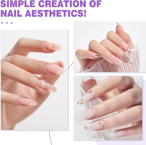 غراء أظافر جل من سافيلاند مع مجموعة مصابيح أظافر صغيرة، جل غراء أظافر 4 في 1 على شكل حرف U 15 مل لأطراف الأظافر وضوء U V محمول بقدرة 16 وات من أجل وصلات أظافر هلامية سهلة وسريعة المعالجة in Kuwait