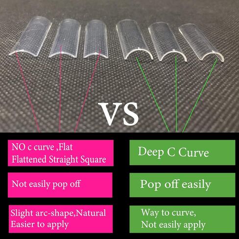 XXL No C Curve Straight Square Nail Tips for Acrylic Nails- WOWITIS 500 Pcs 2XL Extra Long Square Flat Fake Nail Tips Clear Half Cover French Nail Tips Square Acrylic Nail Tips for Women Girl with Bag in Saudi Arabia
