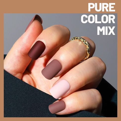 Teenitor Short Press on Nails, 312pcs French Nail Manicure Kit, False Nails with Design, French Tip Nails Extra Short Square Nails Press ons in Saudi Arabia