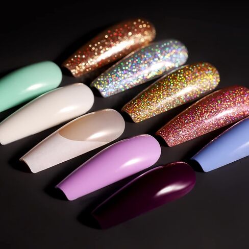 Teenitor Short Press on Nails, 312pcs French Nail Manicure Kit, False Nails with Design, French Tip Nails Extra Short Square Nails Press ons in Saudi Arabia