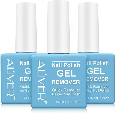(3 عبوات) مزيل طلاء الأظافر الجل، إزالة طلاء الأظافر الجل بشكل احترافي في غضون 3-6 دقائق - سريع وسهل - لا حاجة للرقائق أو النقع أو التغليف in Kuwait