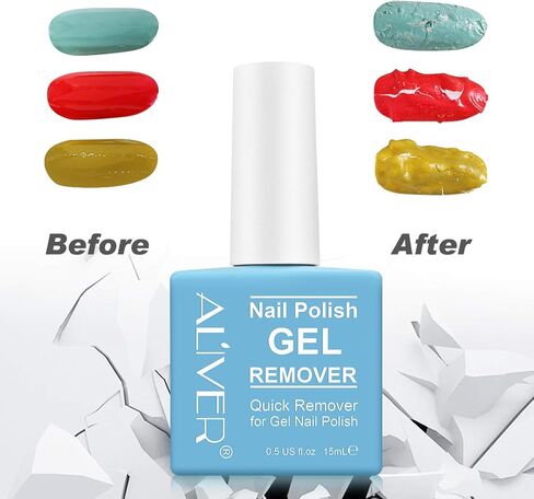 (3 عبوات) مزيل طلاء الأظافر الجل، إزالة طلاء الأظافر الجل بشكل احترافي في غضون 3-6 دقائق - سريع وسهل - لا حاجة للرقائق أو النقع أو التغليف in Kuwait