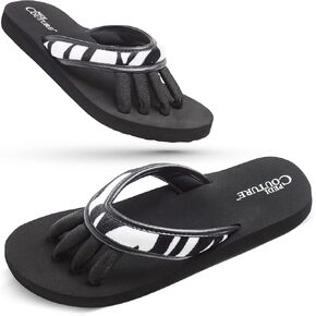 Pedi Couture Pedicure Sandals for Women - Toe Separator Slippers