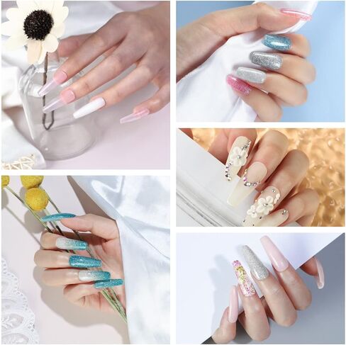 Acrylic Nail Kit for Beginners with Everything Nails Kit Acrylic Set Professional Acrylic Powder and Liquid Set Nail Rhinestones Glitter Powder Decorations Tools Nail Kit Gifts for Women DIY Salon in Saudi Arabia